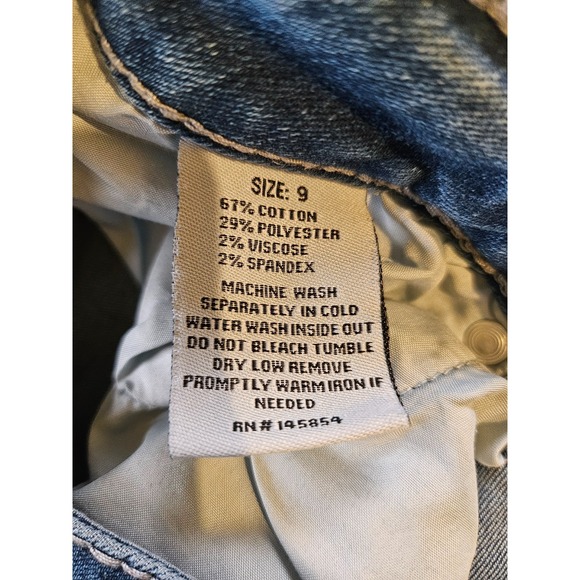 Jack David Women's‎ Blue Jeans with Embellished Pockets Size 9 inseam 31" - Picture 5 of 7